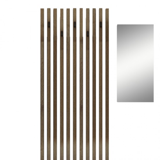 Έπιπλο εισόδου Arika λευκό-sonoma 100x37x199.5εκ