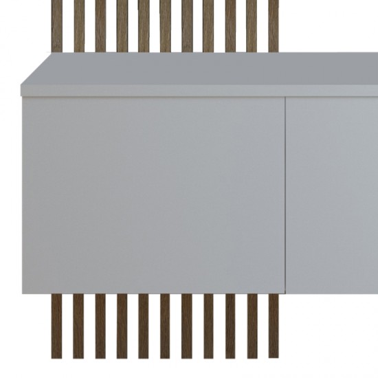 Έπιπλο εισόδου Arika λευκό-sonoma 100x37x199.5εκ