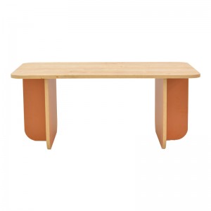 Τραπέζι Bοca σε oak-κεραμιδί απόχρωση 100x60x42εκ