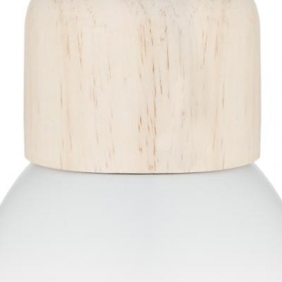 Φωτιστικό οροφής Desy  Ε14 χρώμα λευκό-φυσικό Φ15x99εκ