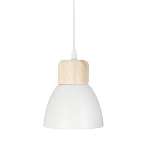 Φωτιστικό οροφής Desy  Ε14 χρώμα λευκό-φυσικό Φ15x99εκ