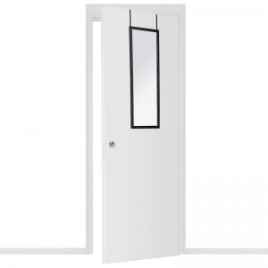 Καθρέπτης πόρτας PWD-0111 polyresin-μαύρο 34x1.7x94εκ