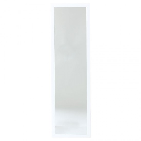 Καθρέπτης δαπέδου PWD-0112 polyresin-γυαλί λευκό 39x33.5x125εκ