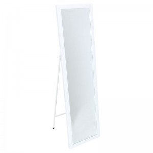 Καθρέπτης δαπέδου PWD-0112 polyresin-γυαλί λευκό 39x33.5x125εκ