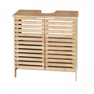 Πάγκος-ντουλάπι μπάνιου Sicela χρώμα φυσικό 60.5x28x59εκ