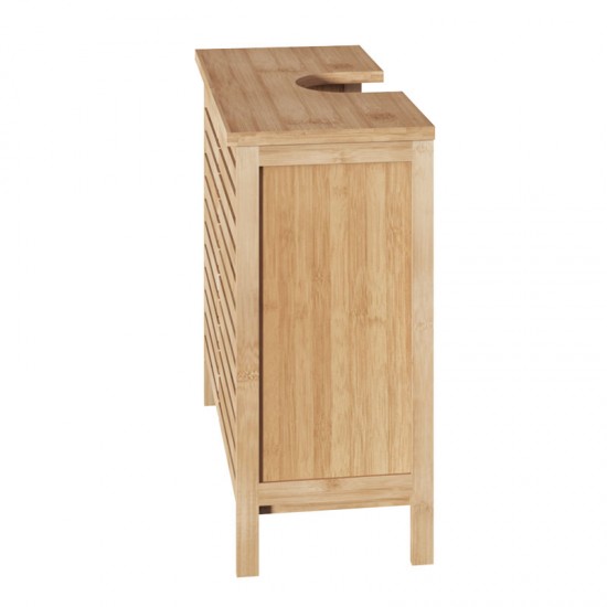 Πάγκος-ντουλάπι μπάνιου Sicela χρώμα φυσικό 60.5x28x59εκ