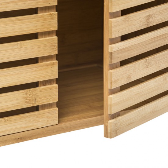 Πάγκος-ντουλάπι μπάνιου Sicela χρώμα φυσικό 60.5x28x59εκ