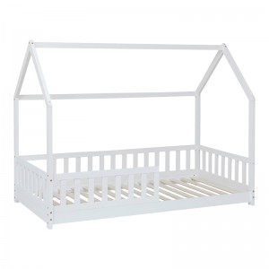 Παιδικό κρεβάτι Sleepy ξύλο πεύκου σε λευκή απόχρωση 90x190εκ