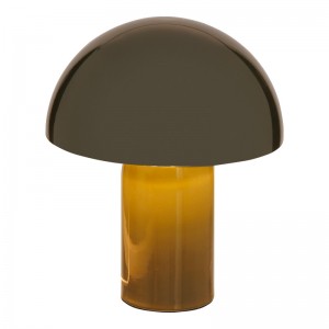 Επιτραπέζιο φωτιστικό Mushi μέταλλο σε χακί απόχρωση Φ20x24,5εκ