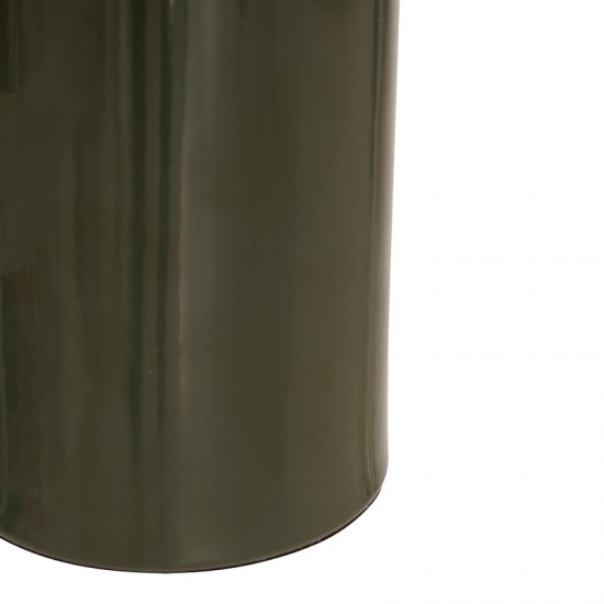 Επιτραπέζιο φωτιστικό Mushi μέταλλο σε χακί απόχρωση Φ20x24,5εκ