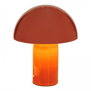 Επιτραπέζιο φωτιστικό Mushi μέταλλο σε terracotta απόχρωση Φ20x24,5εκ
