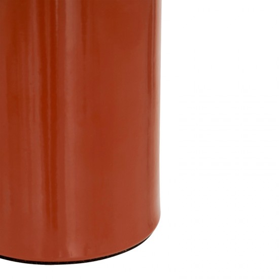 Επιτραπέζιο φωτιστικό Mushi μέταλλο σε terracotta απόχρωση Φ20x24,5εκ