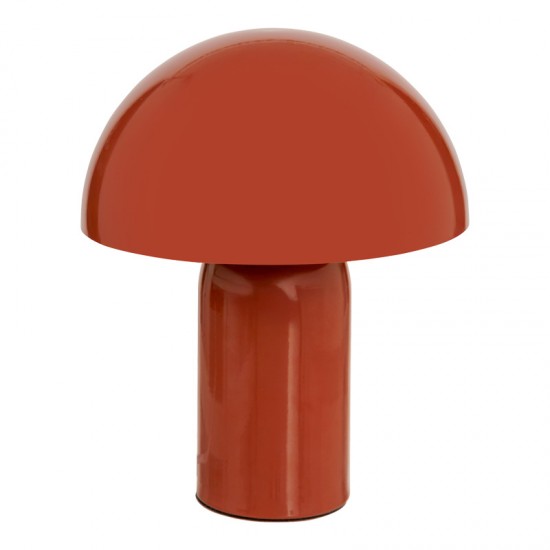 Επιτραπέζιο φωτιστικό Mushi μέταλλο σε terracotta απόχρωση Φ20x24,5εκ