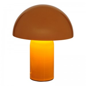 Επιτραπέζιο φωτιστικό Mushi μέταλλο σε κίτρινη απόχρωση Φ20x24,5εκ