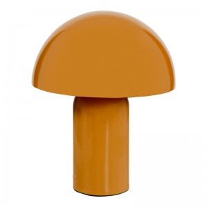 Επιτραπέζιο φωτιστικό Mushi μέταλλο σε κίτρινη απόχρωση Φ20x24,5εκ