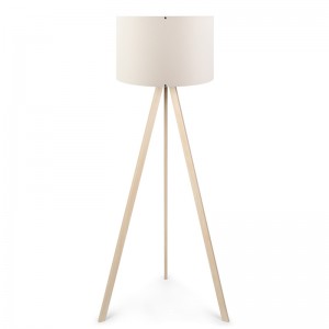 Φωτιστικό δαπέδου Ε27 φυσικό-κρεμ Φ38x140εκ