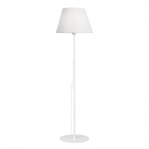 Φωτιστικό δαπέδου Lumider Ε27 μέταλλο-ύφασμα λευκό Φ35x152εκ