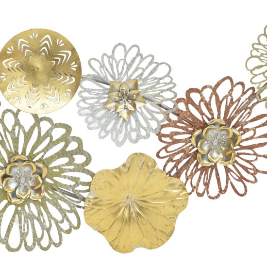 Διακοσμητικό τοίχου Tutsi μέταλλο πολύχρωμο 102.9x5.1x43.2εκ