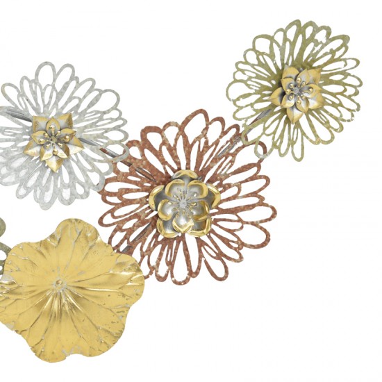 Διακοσμητικό τοίχου Tutsi μέταλλο πολύχρωμο 102.9x5.1x43.2εκ