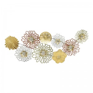 Διακοσμητικό τοίχου Tutsi μέταλλο πολύχρωμο 102.9x5.1x43.2εκ