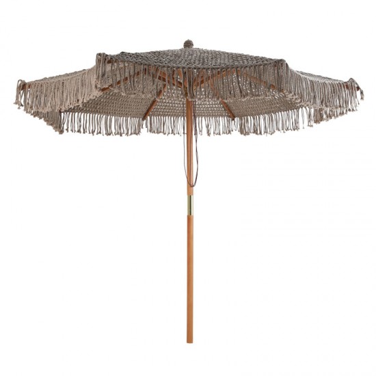 Ομπρέλα κήπου Renny ξύλο οξιάς Φ2.5m μπεζ