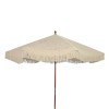 Ομπρέλα κήπου Brilie ξύλο-μακραμέ Φ2.70x2.60 m εκρού