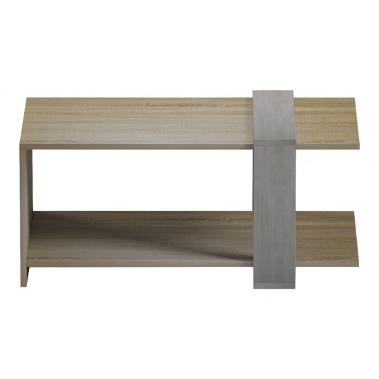 Τραπέζι σαλονιού Masasi σε sonoma-γκρι cement απόχρωση 80x50x35εκ