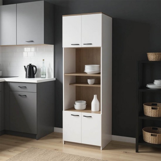 Ντουλάπα κουζίνας Rowan σε λευκή-sonoma απόχρωση 60x42x182εκ