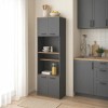Ντουλάπα κουζίνας Rowan σε oak-ανθρακί απόχρωση 60x42x182εκ Ντουλάπα κουζίνας Rowan σε oak-ανθρακί απόχρωση 60x42x182εκ