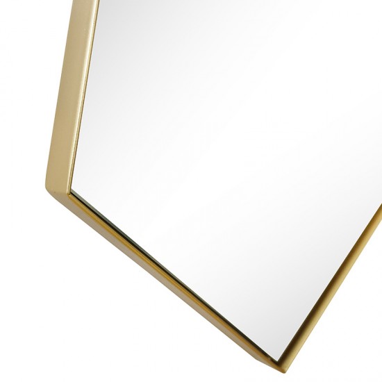 Καθρέπτης Polygon Μέταλλο Χρυσό 31x2x51εκ