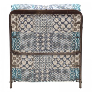 Ράντζο-κρεβάτι μονό PWF-0650 μεταλλικός σομιές 6εκ στρώμα 180x80εκ