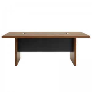 Τραπέζι συνεδριάσεων Oscar 5εκ καρυδί-ανθρακί 240x120x76εκ