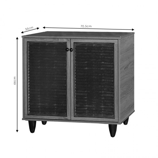 Παπουτσοθήκη-ντουλάπι Ronan 9 ζευγών χρώμα wenge eo 70.5x35x66εκ