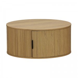 Τραπέζι σαλονιού Eventful MDF φυσικό Φ80x35.5εκ