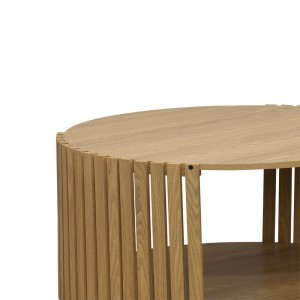 Τραπέζι σαλονιού Heavenly MDF φυσικό Φ83x38εκ