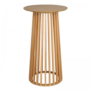 Τραπέζι μπαρ Domonic  mdf φυσικό Φ60x105εκ