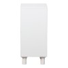 Κομοδίνο Emersi MDF σε λευκή απόχρωση 40x32x70εκ