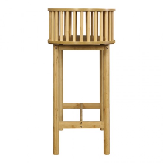 Κονσόλα Nodial MDF/Bamboo σε φυσική απόχρωση 120x39x85εκ