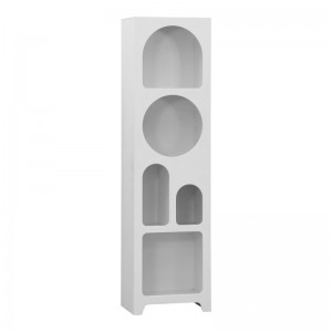 Βιβλιοθήκη Emersi mdf σε λευκή απόχρωση 48x35x180εκ