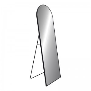 Καθρέπτης Lorens I μαύρο αλουμίνιο 60x2.5x160εκ