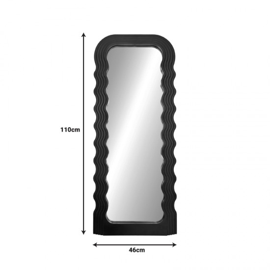 Καθρέπτης Maraya μαύρο PP 46x3.2x110εκ