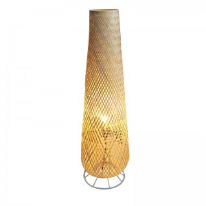 Φωτιστικό δαπέδου Solian Inart Ε27 φυσικό μπαμπού Φ27x96εκ