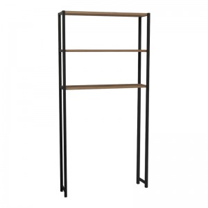 Έπιπλο πλυντηρίου Bothy oak-μαύρο μελαμίνης 70x21x150εκ