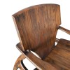 Πολυθρόνα Brazin καρυδί teak ξύλο 72x71x77εκ