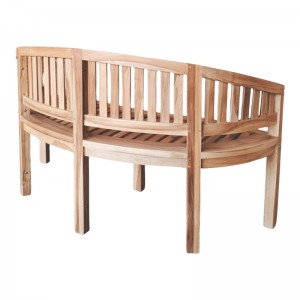 Παγκάκι τριθέσιο Coren φυσικό teak ξύλο 150x61x87εκ