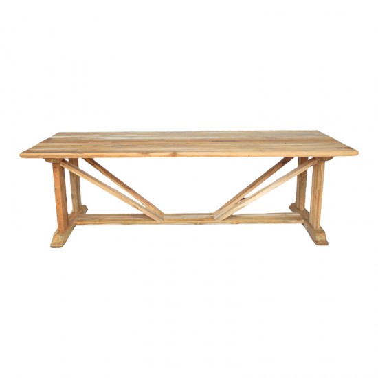 Τραπέζι Smarious teak ξύλο σε φυσική απόχρωση 250x100x78εκ Τραπέζι Smarious teak ξύλο σε φυσική απόχρωση 250x100x78εκ