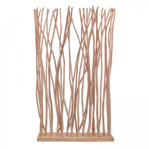 Επιτραπέζιο διακοσμητικό Barbin teak ξύλο σε φυσική απόχρωση 120x200x25εκ