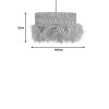 Φωτιστικό οροφής Annhele sisal σε φυσικό χρώμα Φ50x35εκ