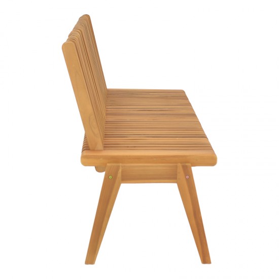 Πολυμορφικός καναπές-παγκάκι Jey teak ξύλο σε φυσική απόχρωση 150x57.5x80εκ