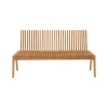 Πολυμορφικός καναπές-παγκάκι Jey teak ξύλο σε φυσική απόχρωση 120x57.5x80εκ